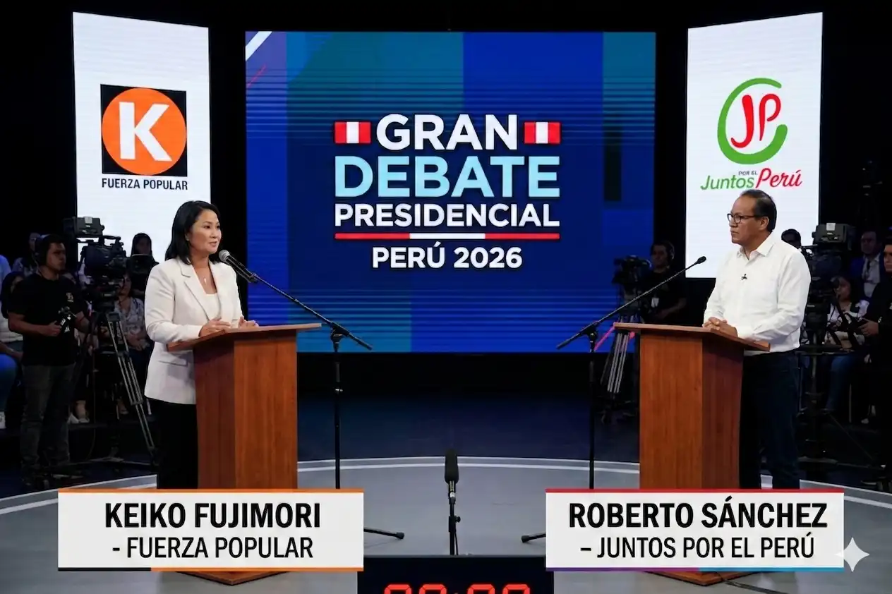 Fujimori y Sánchez prometen más gasto en salud y educación en el debate electoral en Perú
