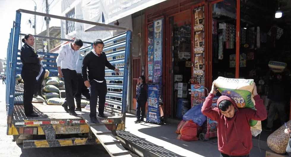Huancayo: Incautan 100 sacos de arroz de dudosa procedencia