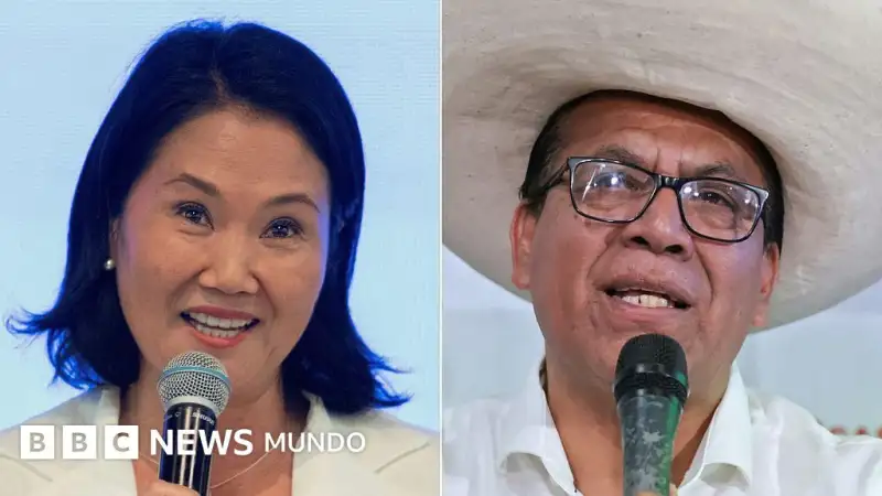 Quiénes son Roberto Sánchez y Keiko Fujimori y qué puede decidir la carrera por presidir el inestable Perú - BBC News Mundo
