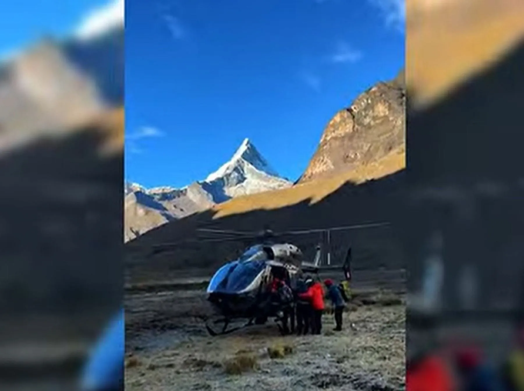 PNP: así fue el rescate aéreo a los 3 montañistas afectados por una avalancha en Alpamayo
