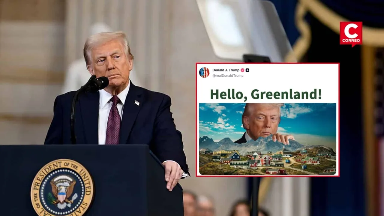 Trump vuelve a mostrar interés en Groenlandia y publica mensaje sobre la isla ártica: “Hello, Greenland”