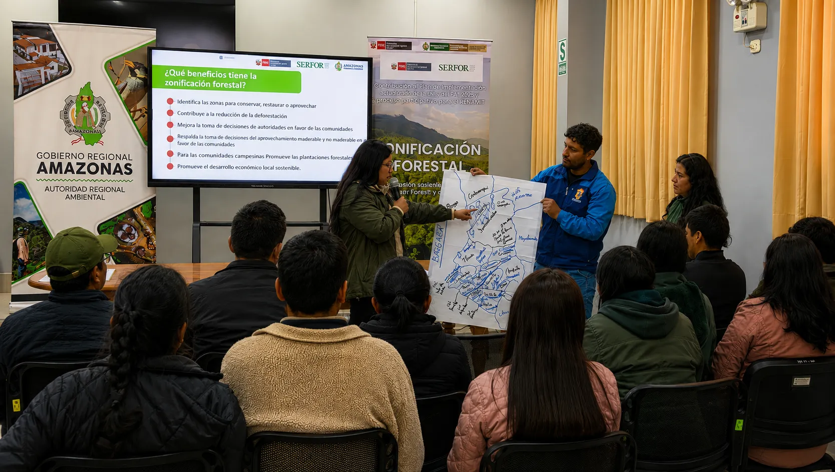 Amazonas: Serfor apoya al Gobierno Regional en socialización de resultados de la Zonificación Forestal