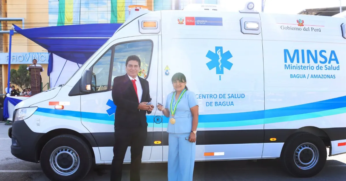 Municipalidad Provincial de Bagua entrega ambulancia equipada para fortalecer la atención de emergencias