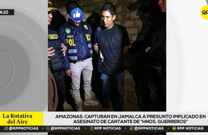 Amazonas: Policía captura a presunto implicado en asesinato de vocalista de ‘Hermanos Guerrero’