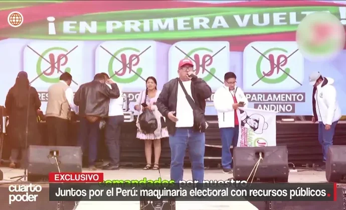 Denuncian presunto uso de trabajadores del Congreso en campaña electoral de Roberto Sánchez
